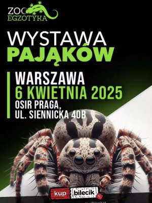 Wystawa Pająków - niezwykłe zwierzęta w Warszawie