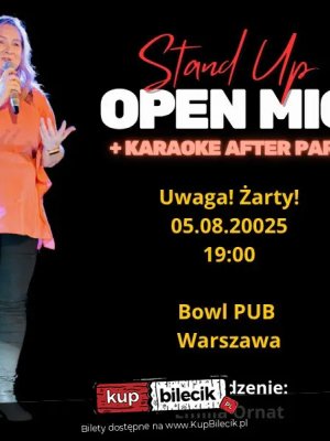 Stand Up Open Mic w Warszawie - Uwaga! Żarty!